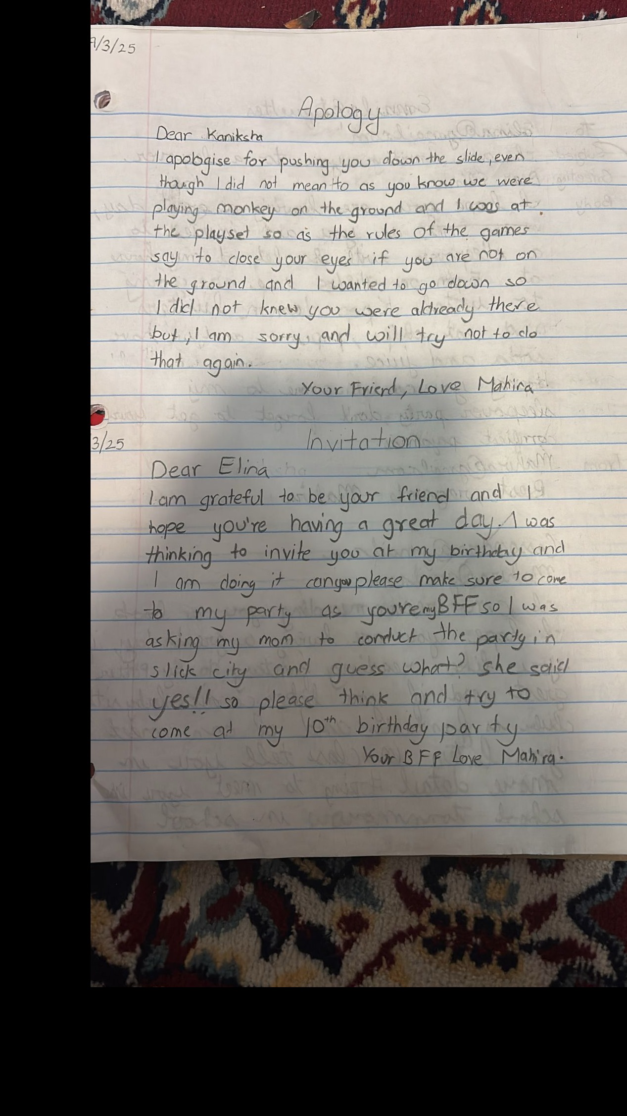 Letters