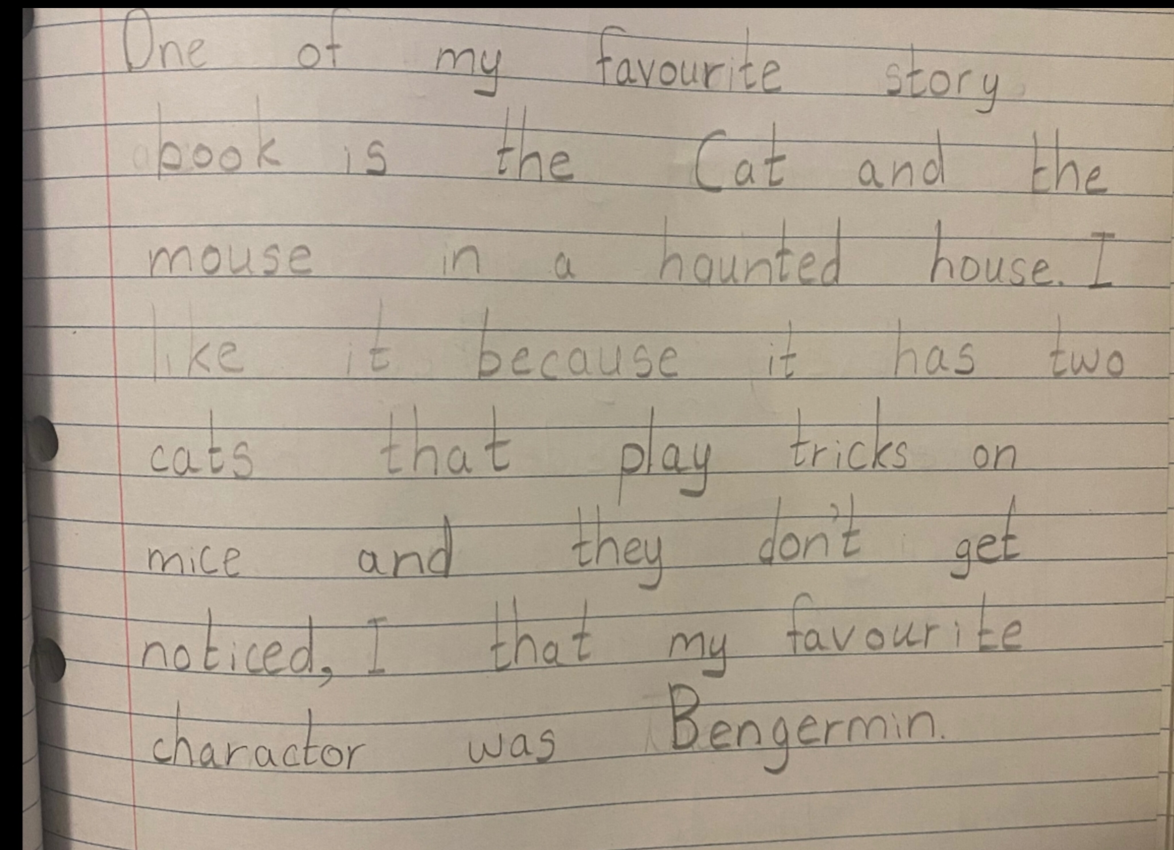 Onanli 's writing . 