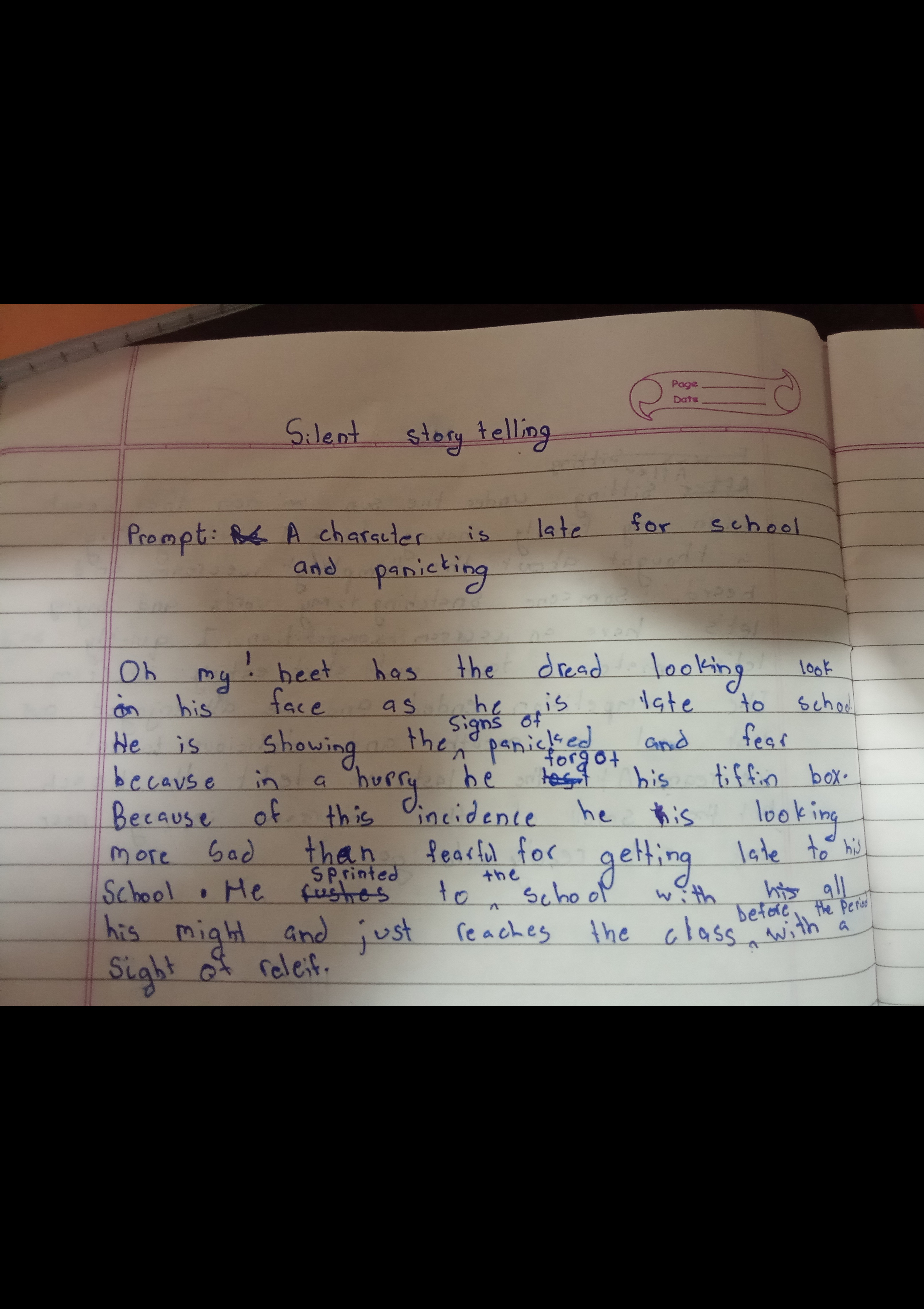 Silent Story writing 