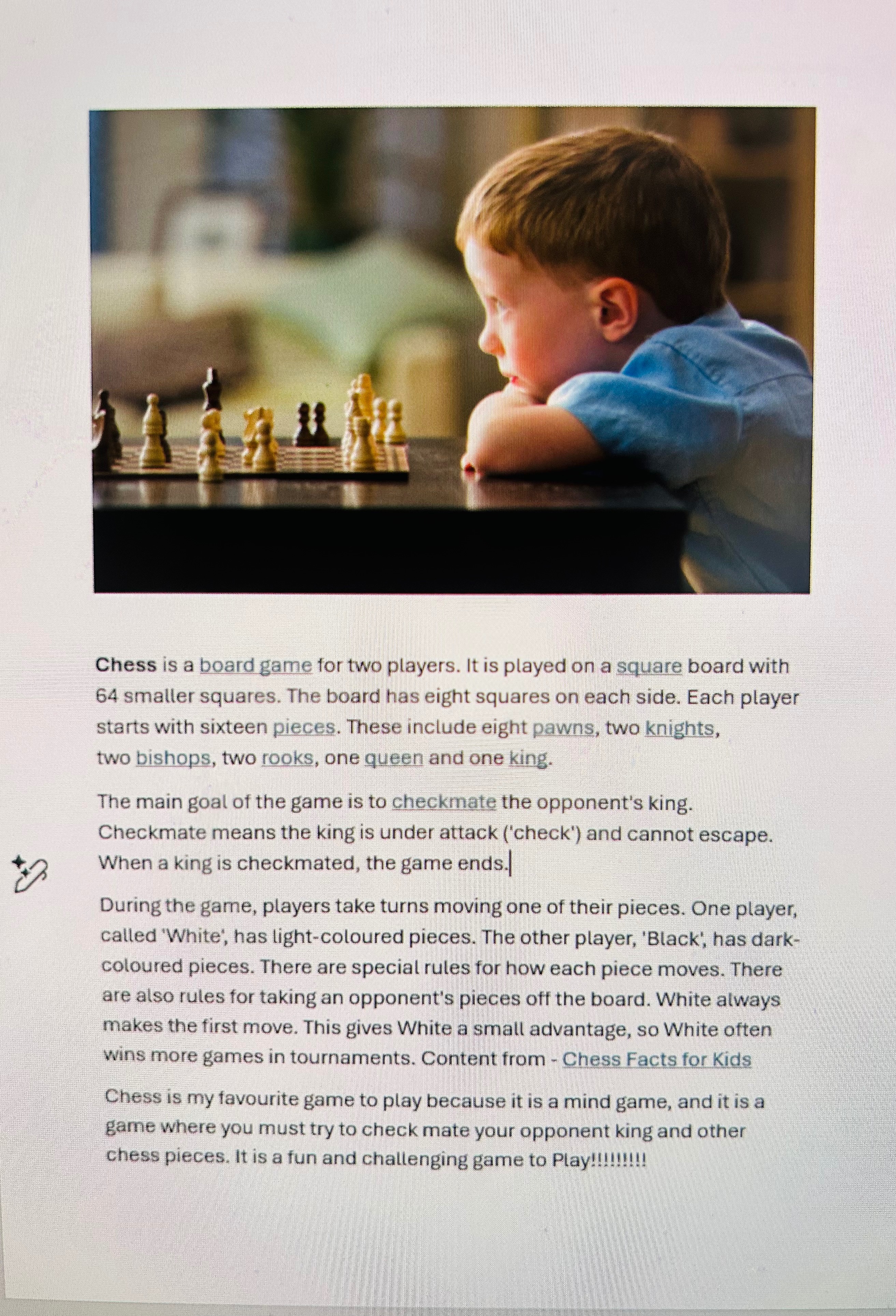 Facts about Chess 