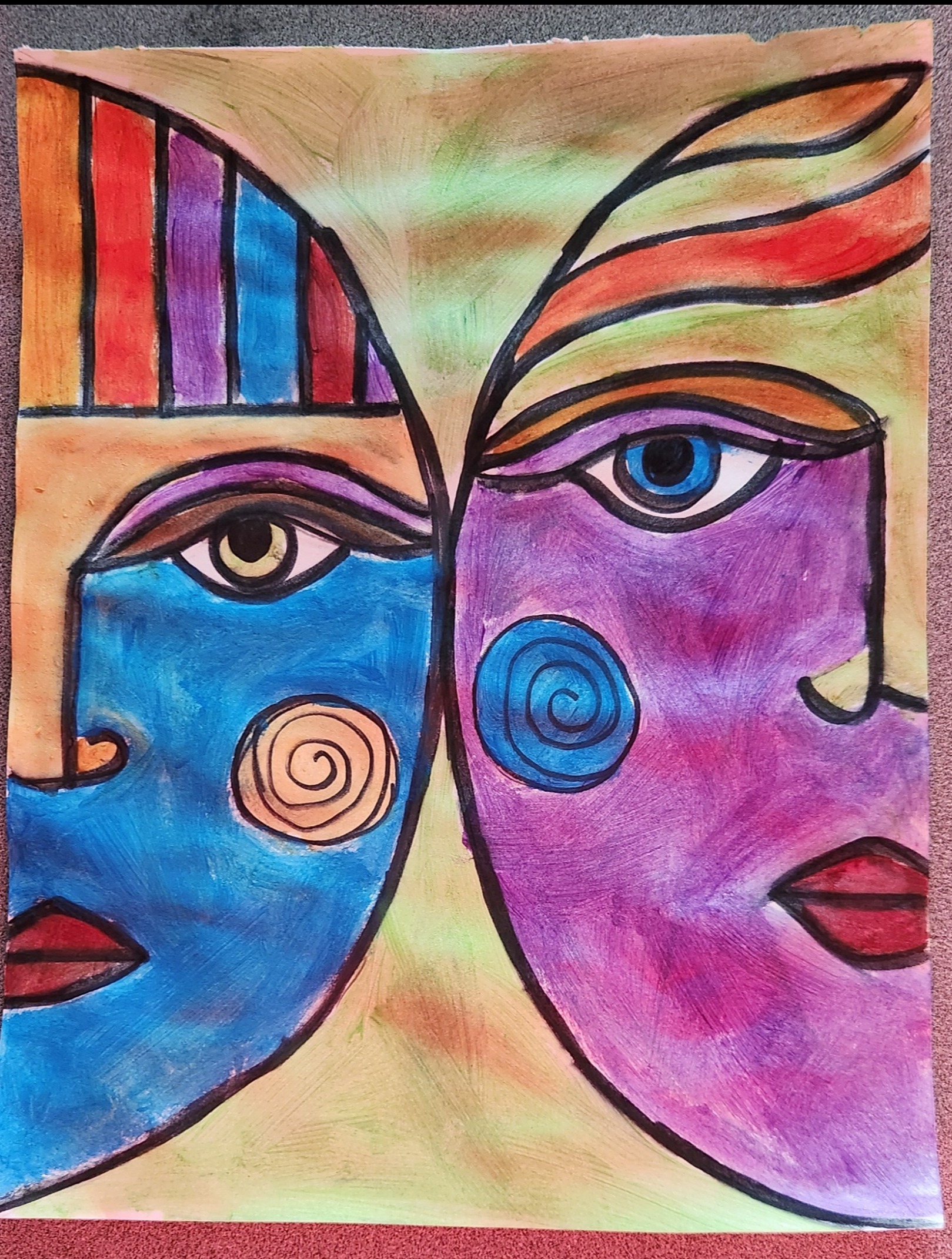 Colorful portrait 