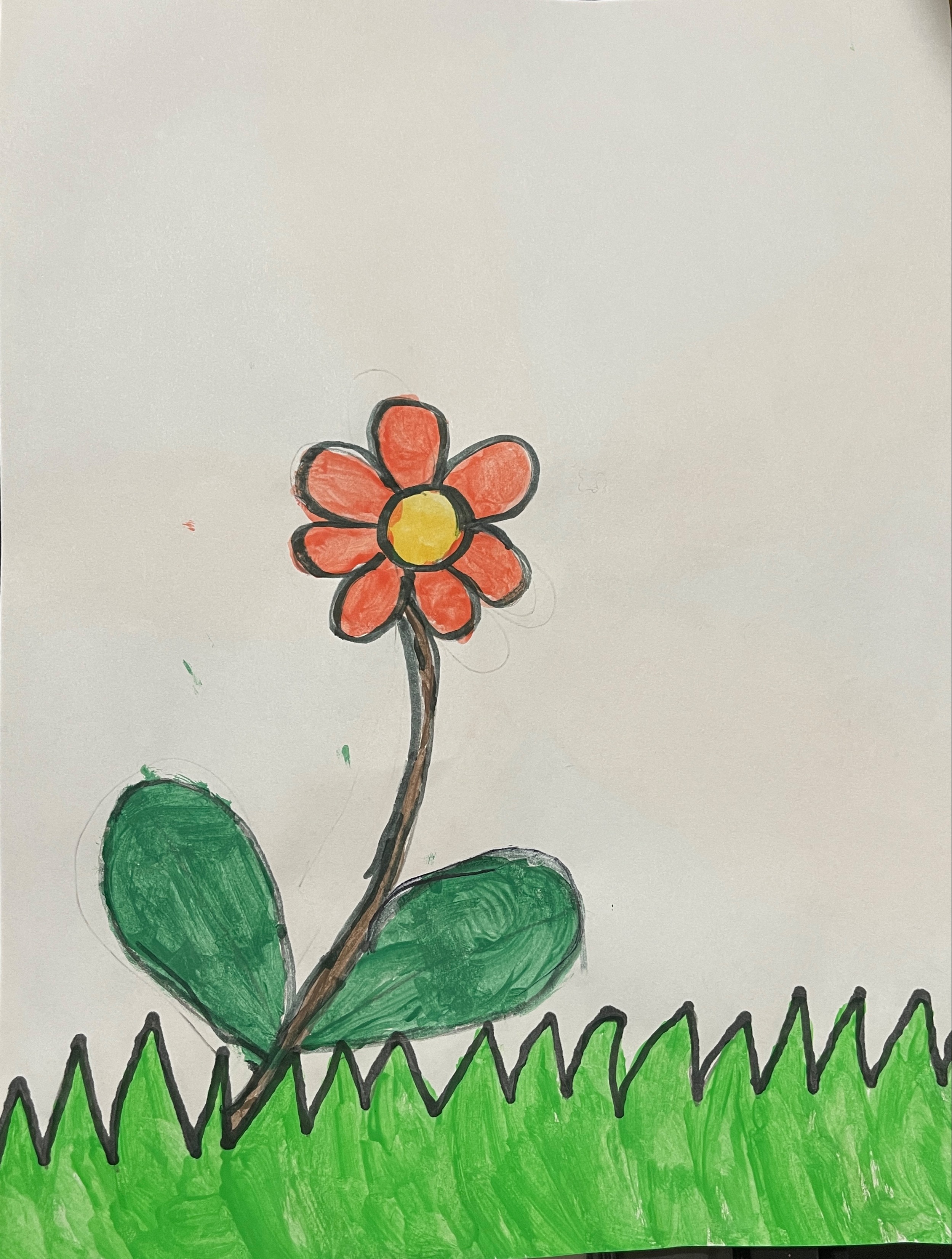 Flower and grass