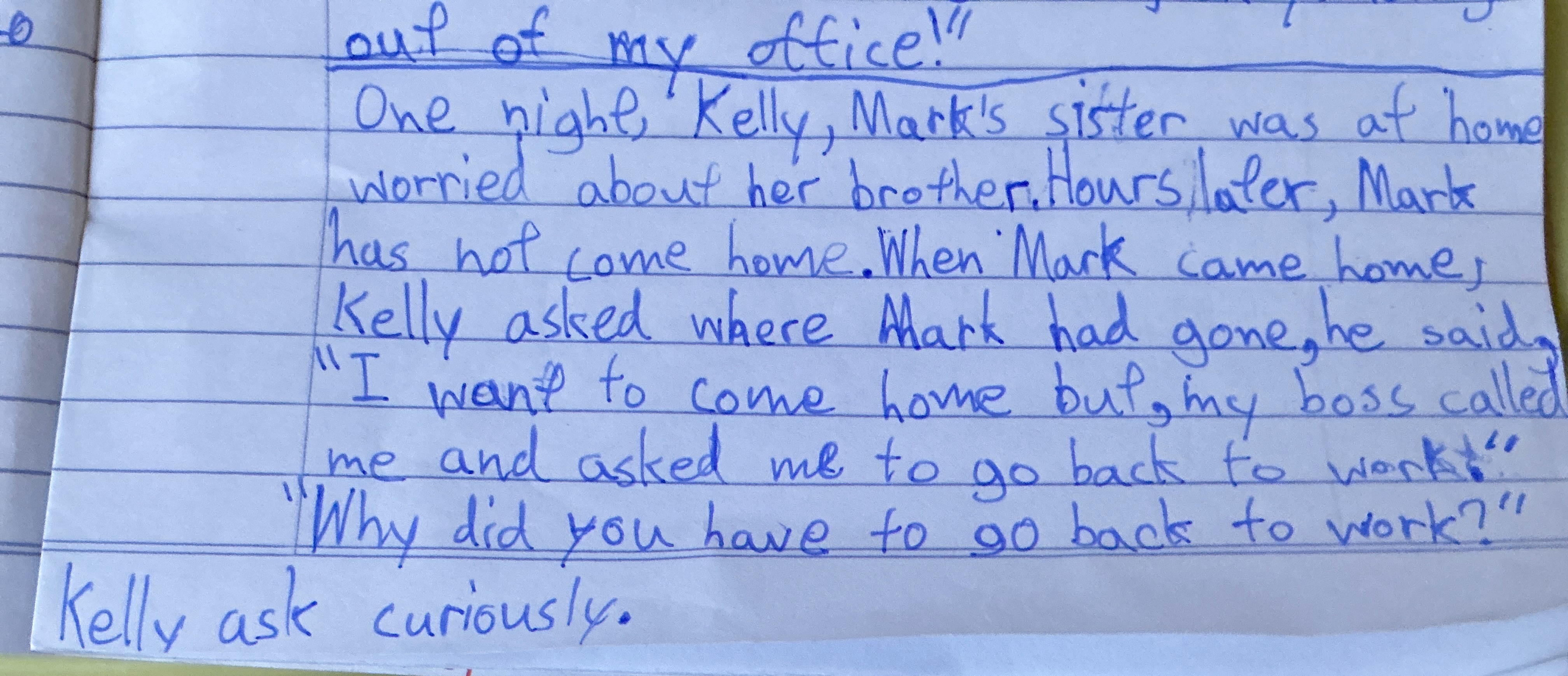 Mark’s sister Kelly (Part 1)