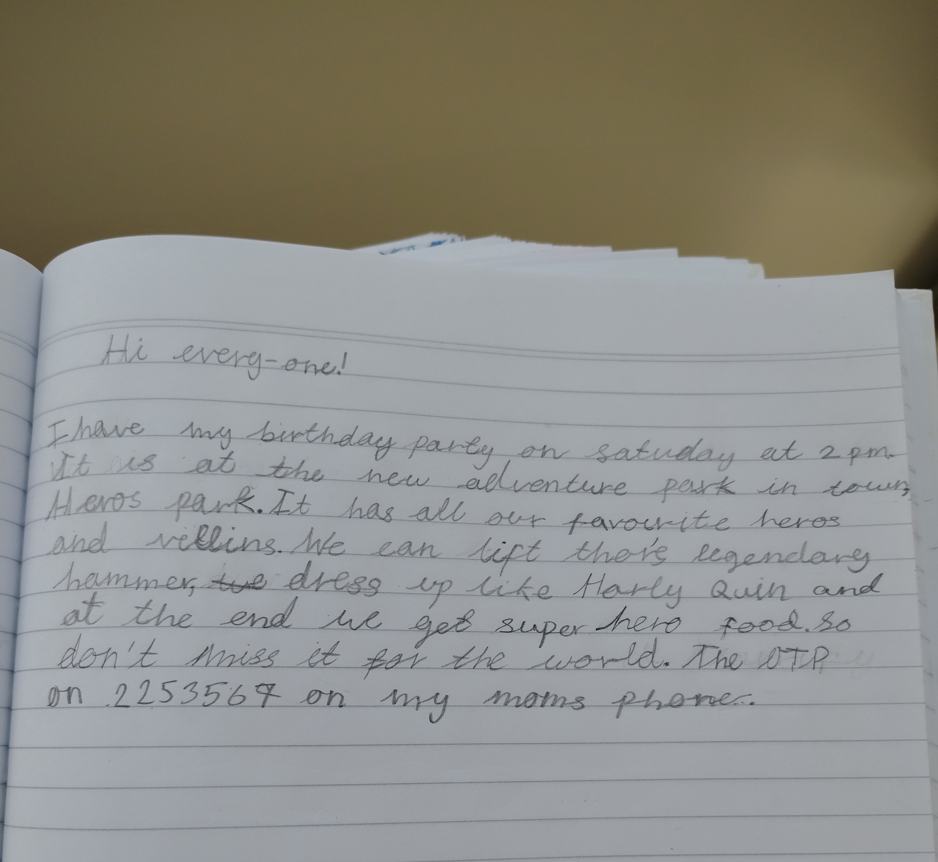 A birthday invite🎈🥳