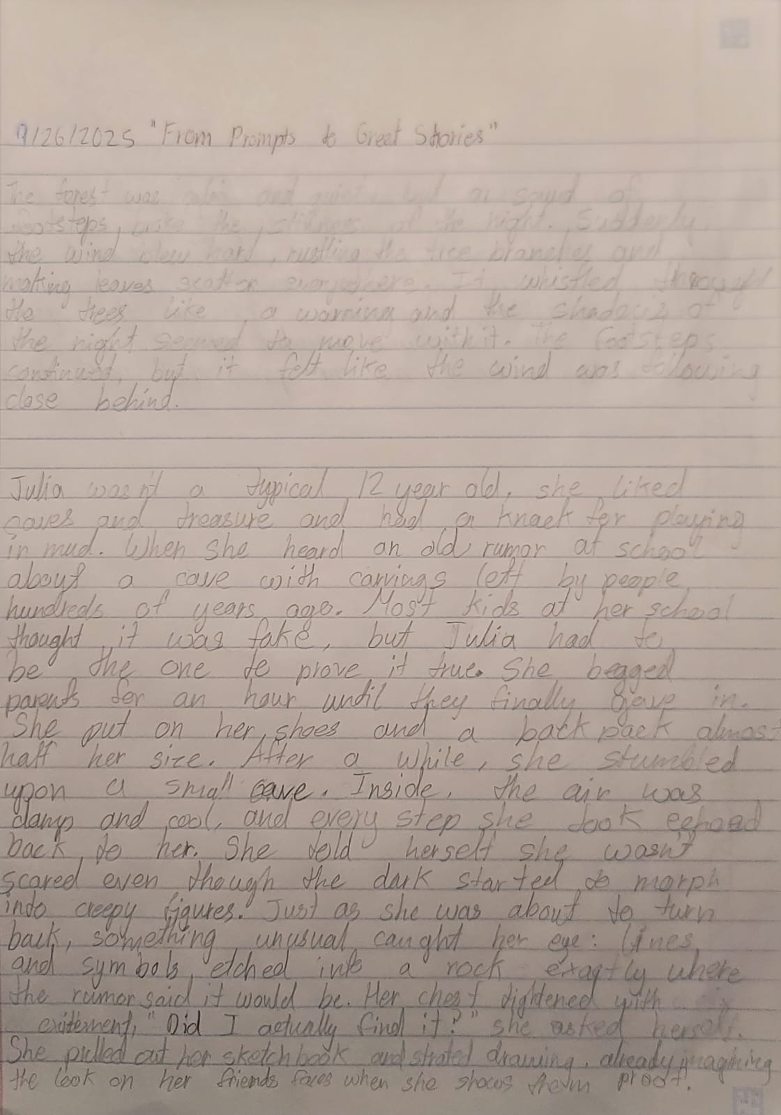 From Prompts to Great Stories