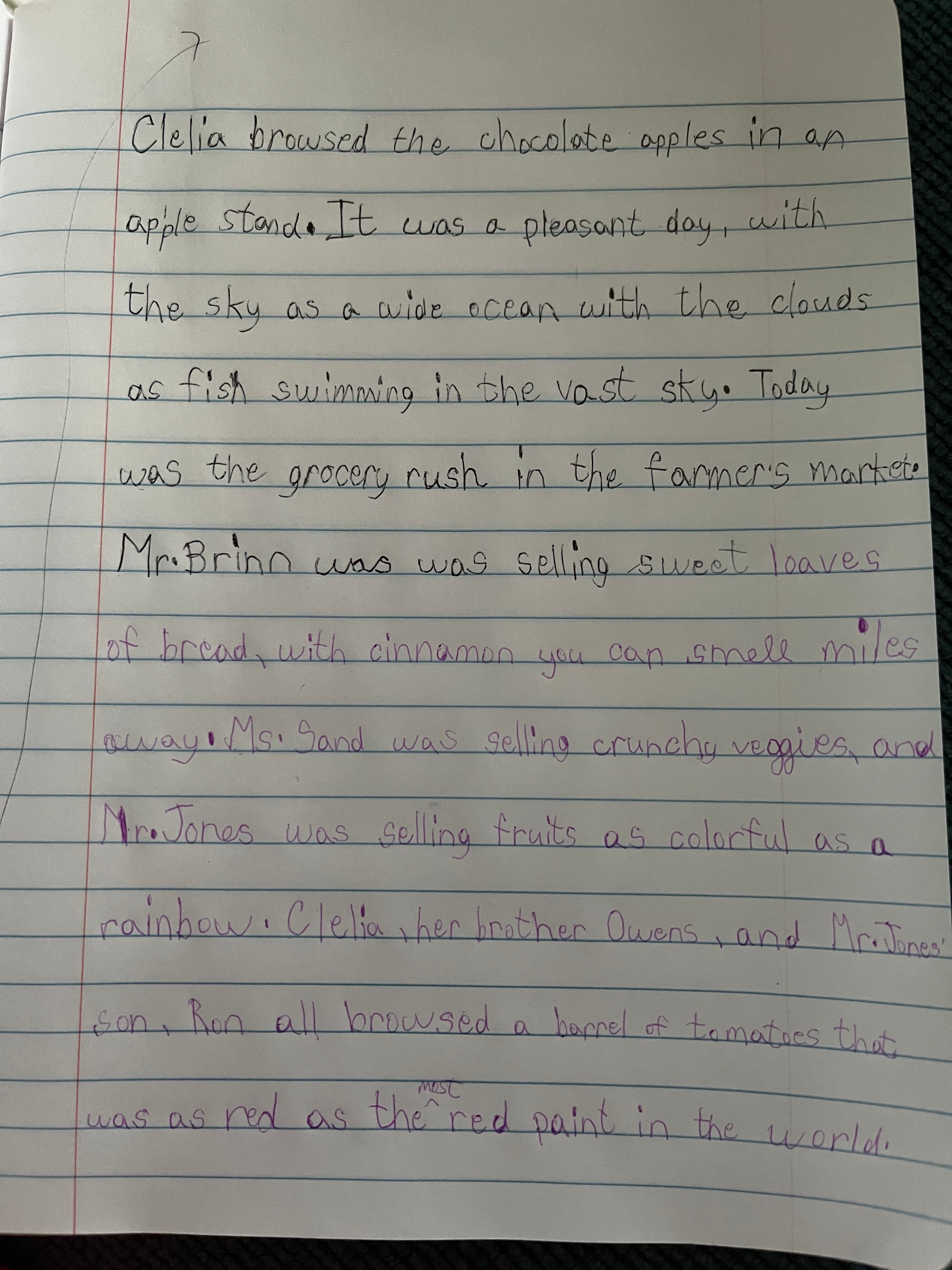 Creative Writing Homework