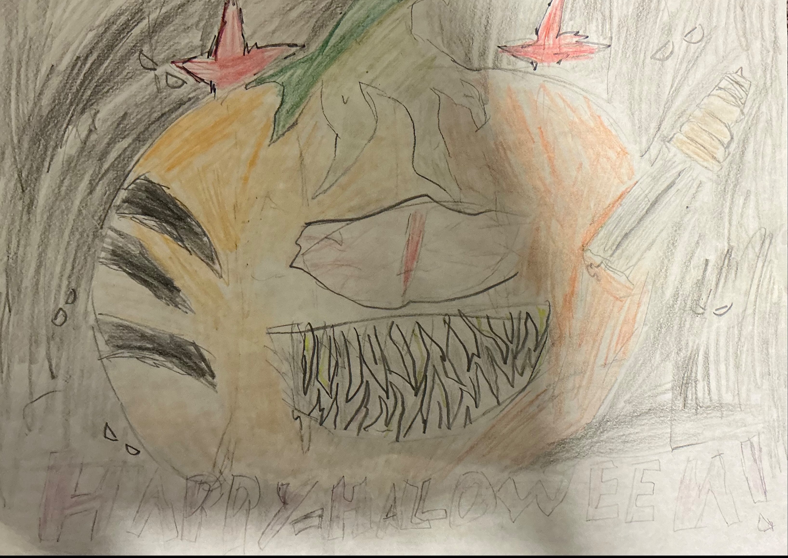 Cyclops pumpkin with mystery face(s)