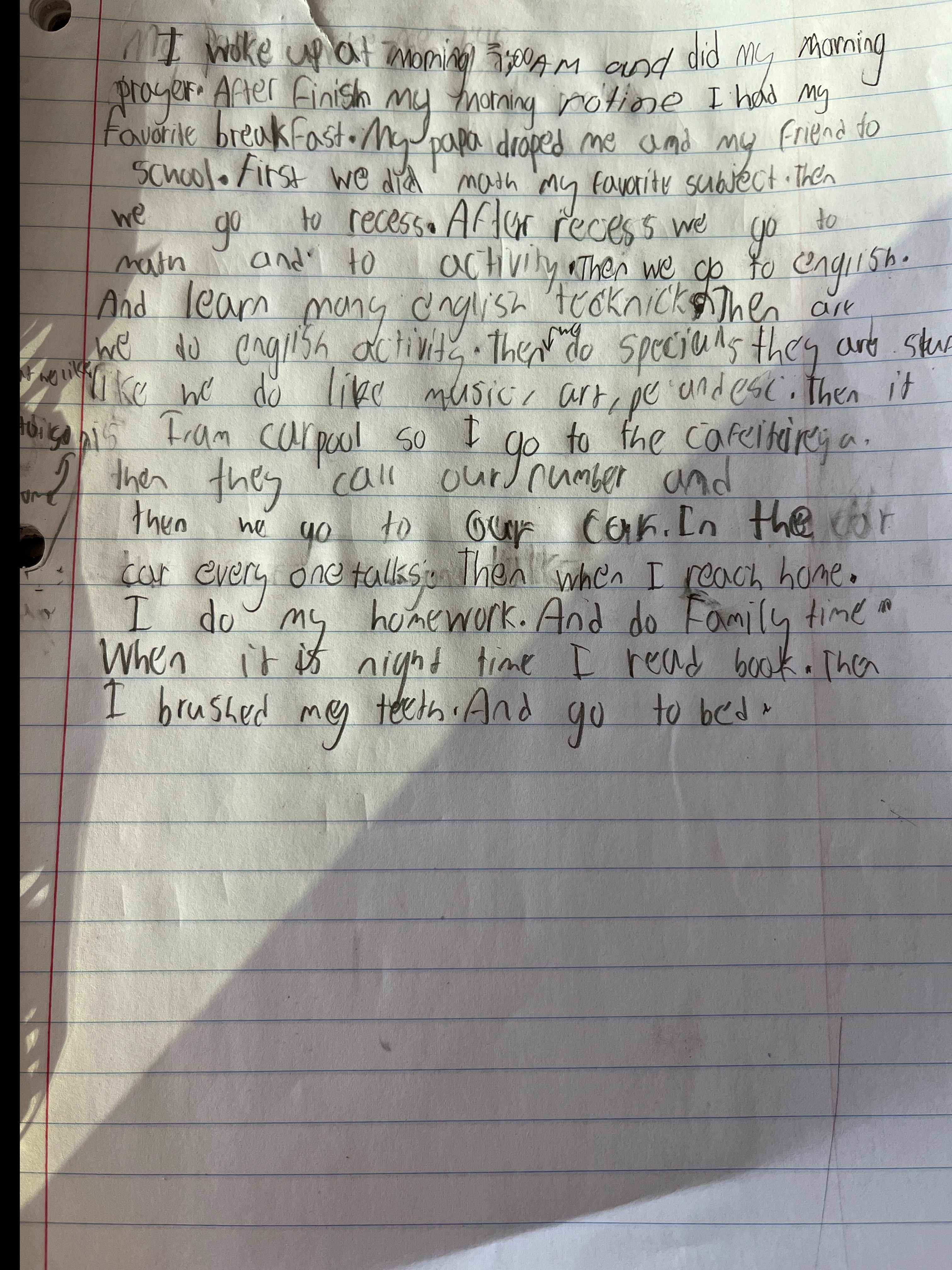 My daily routine …