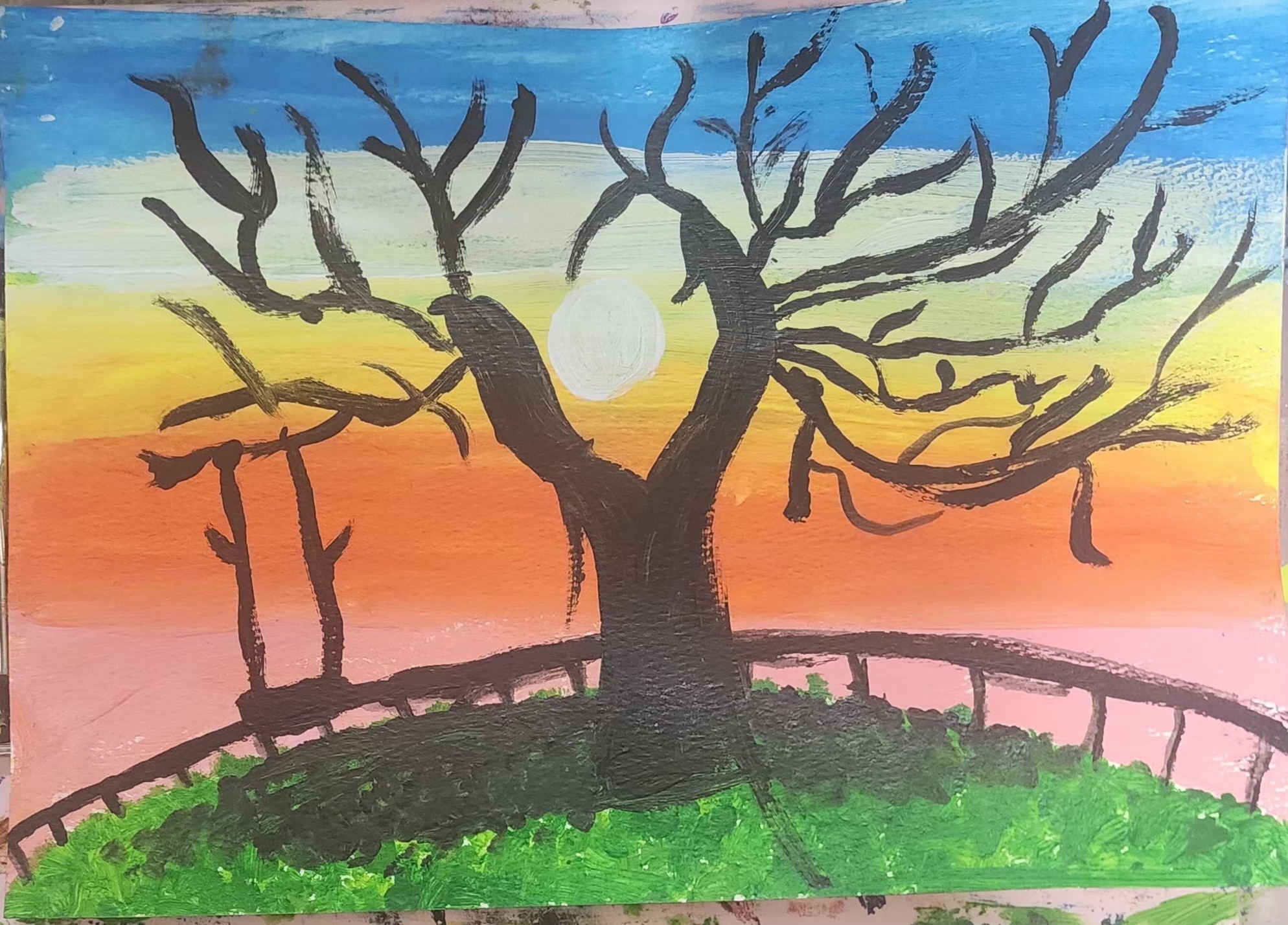 Landscape with Arcylic