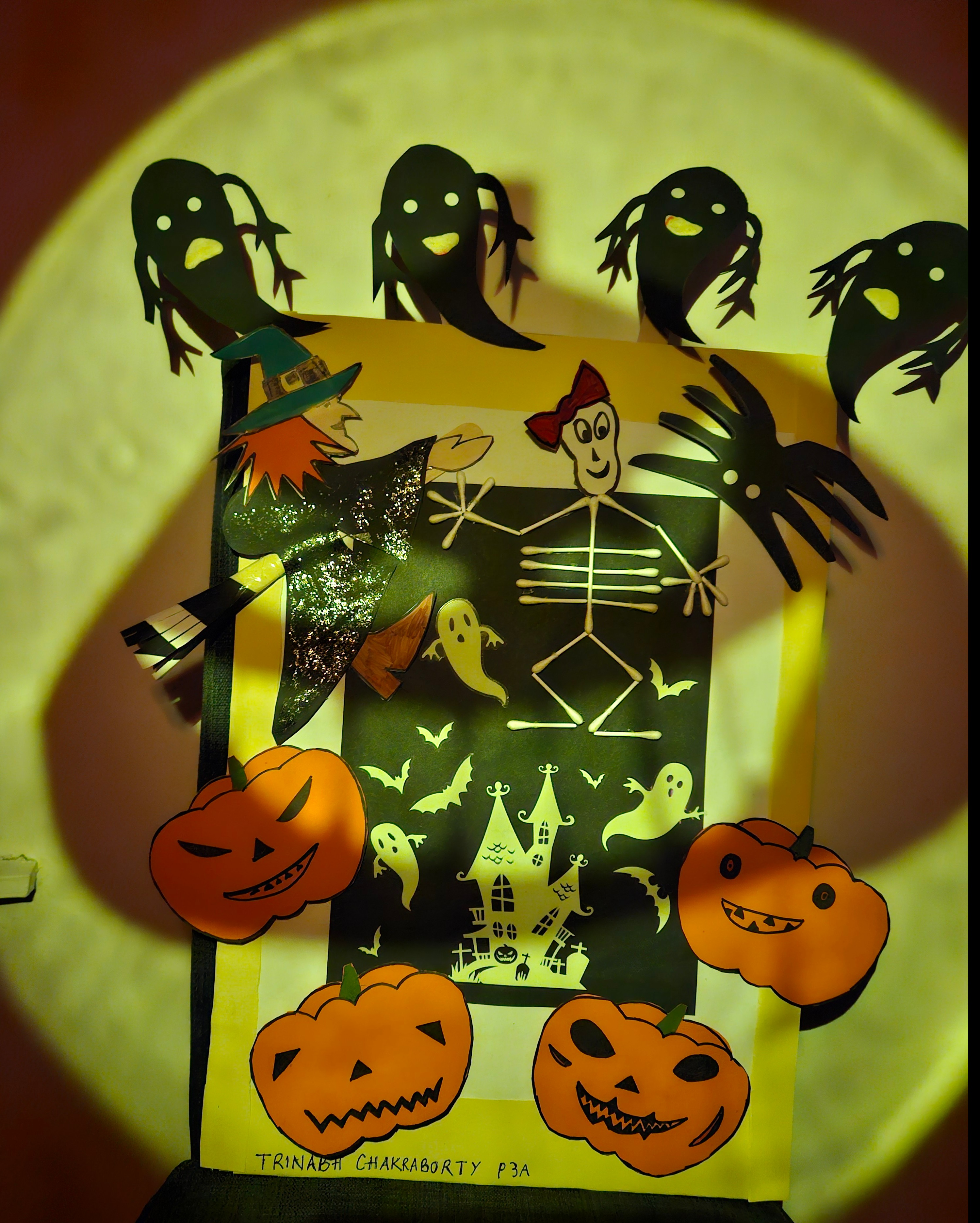 Halloween  artwork with light effects