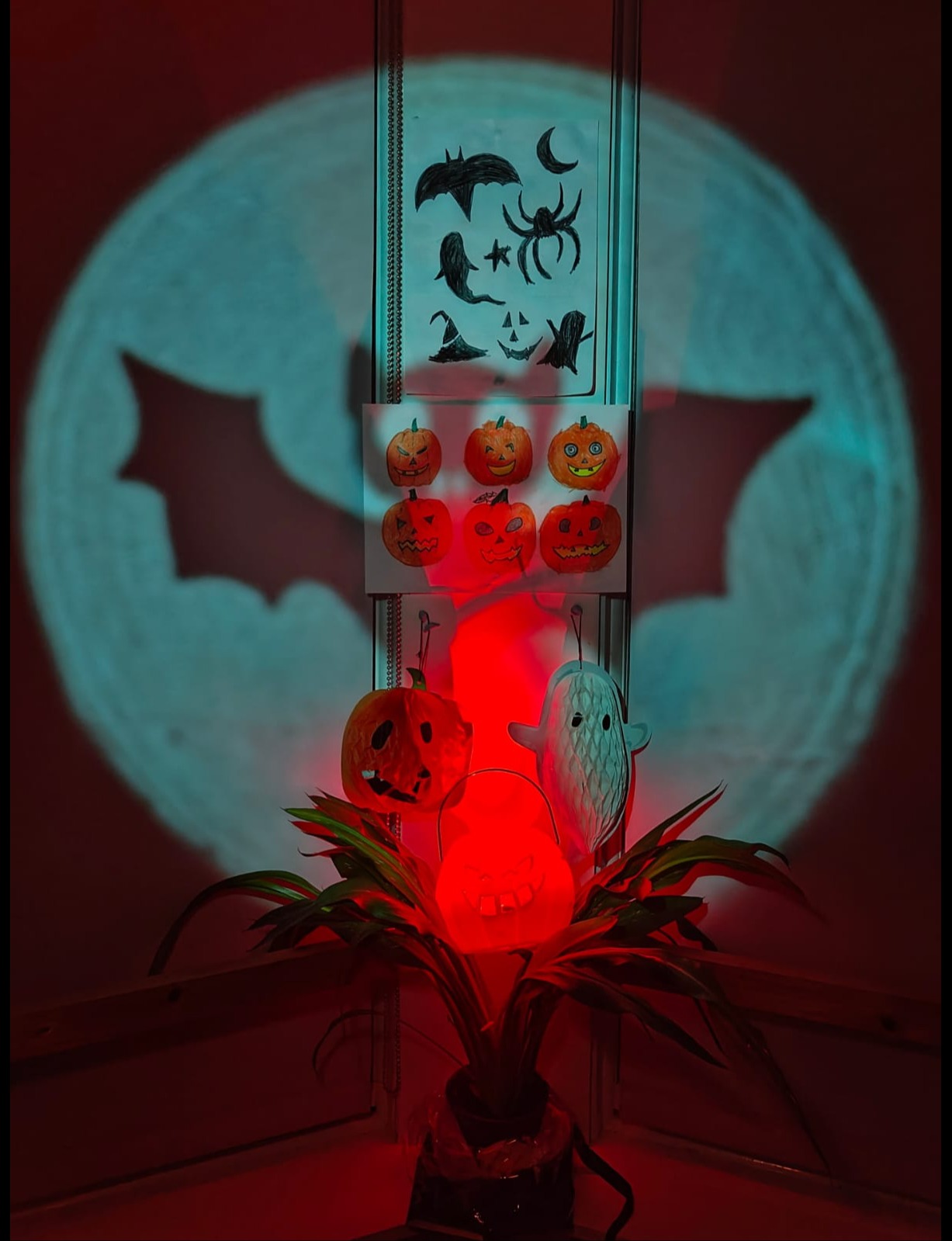 Halloween artwork with light effects