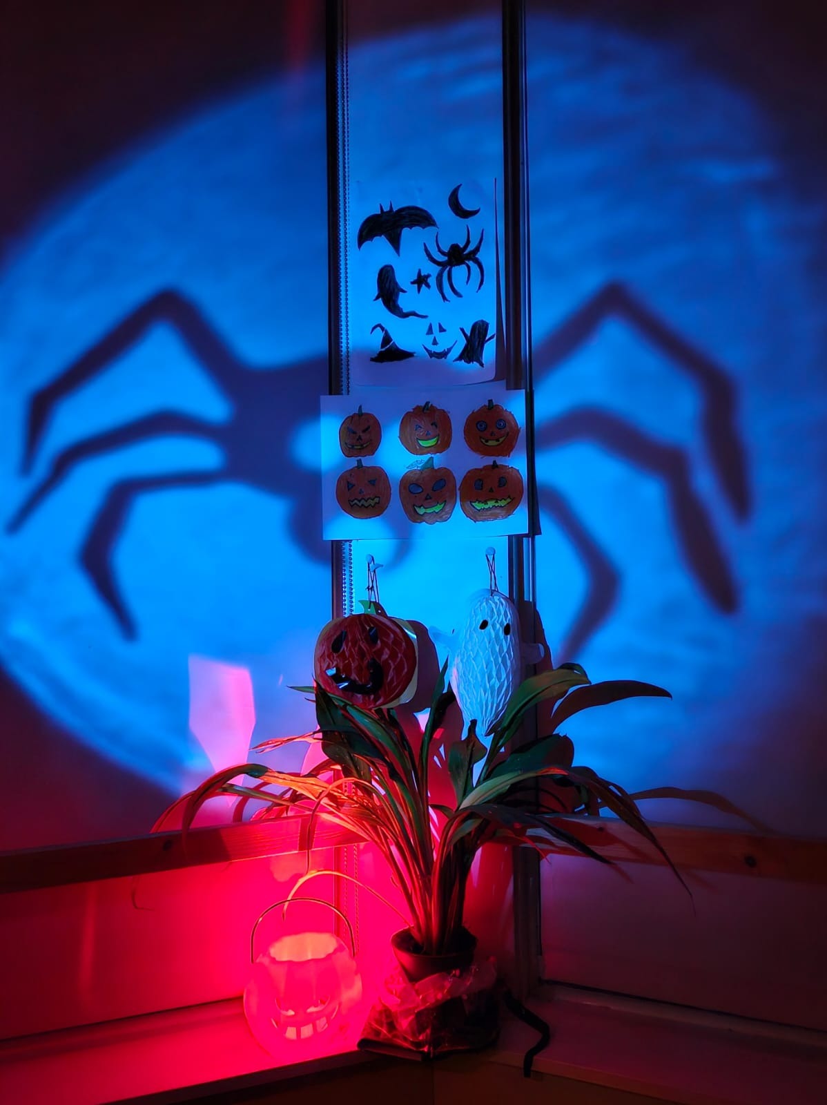 Halloween artwork with light effects