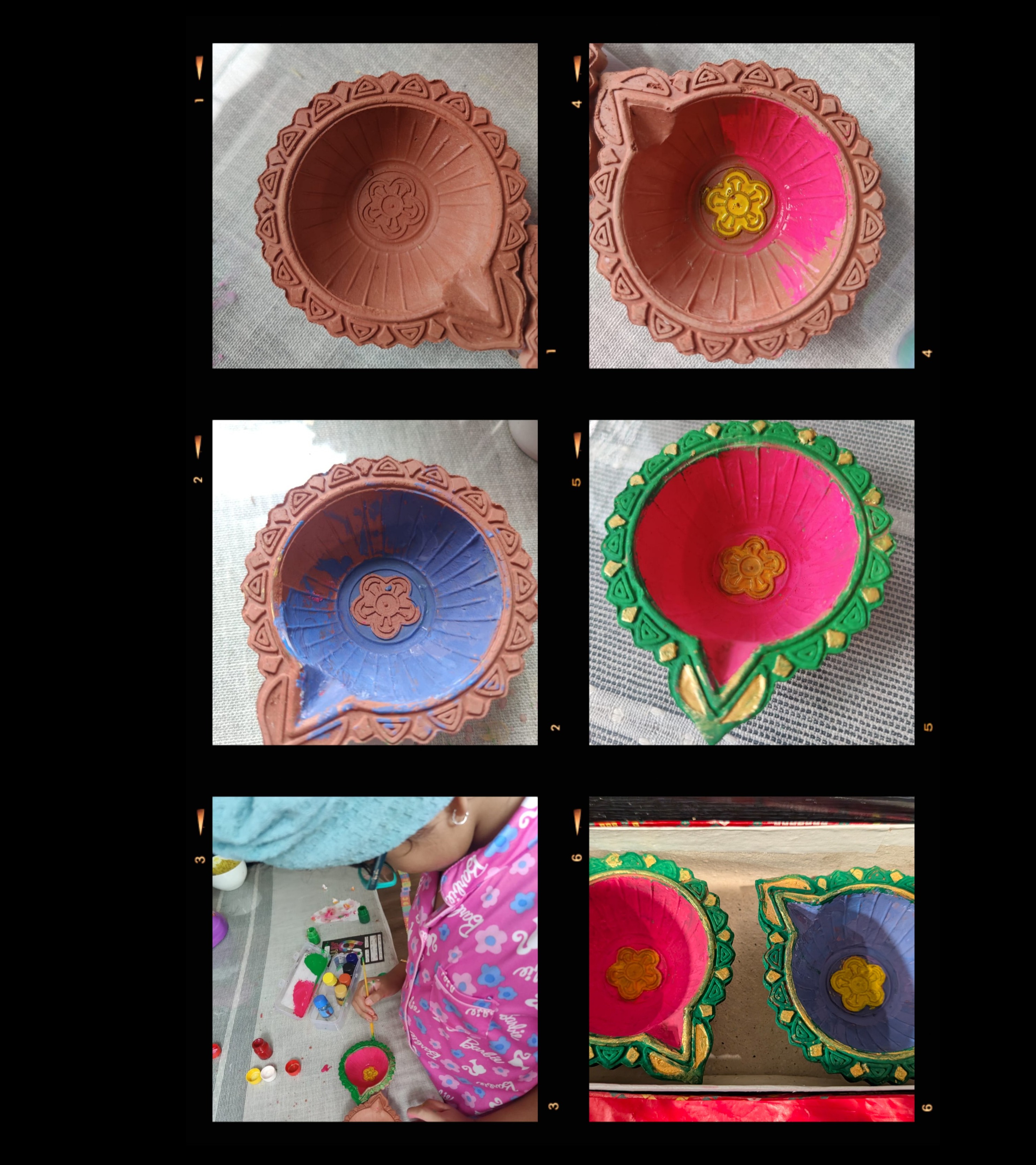 Diya decoration by Nihara! 