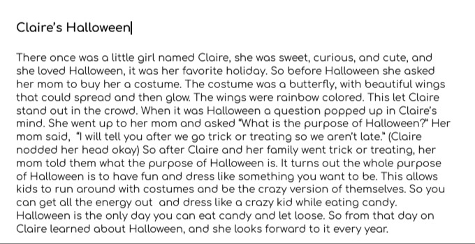 Claire's Halloween