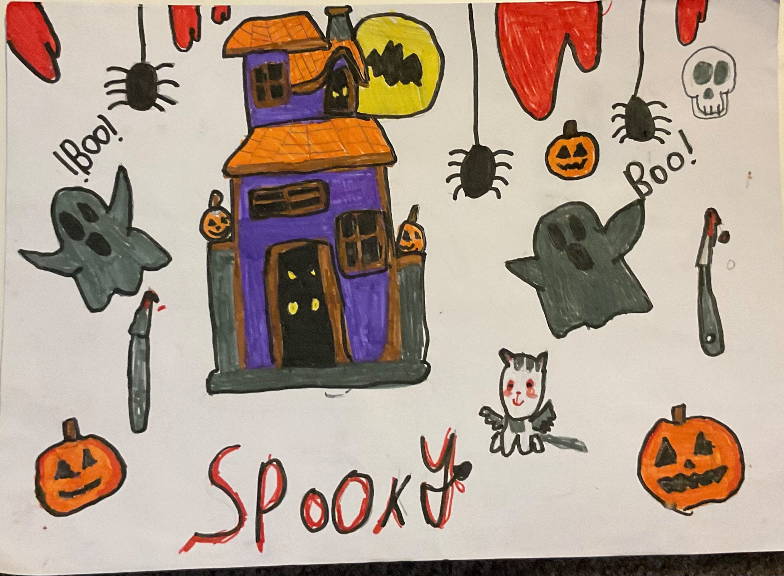 Lights and Frights Canvas Challenge.