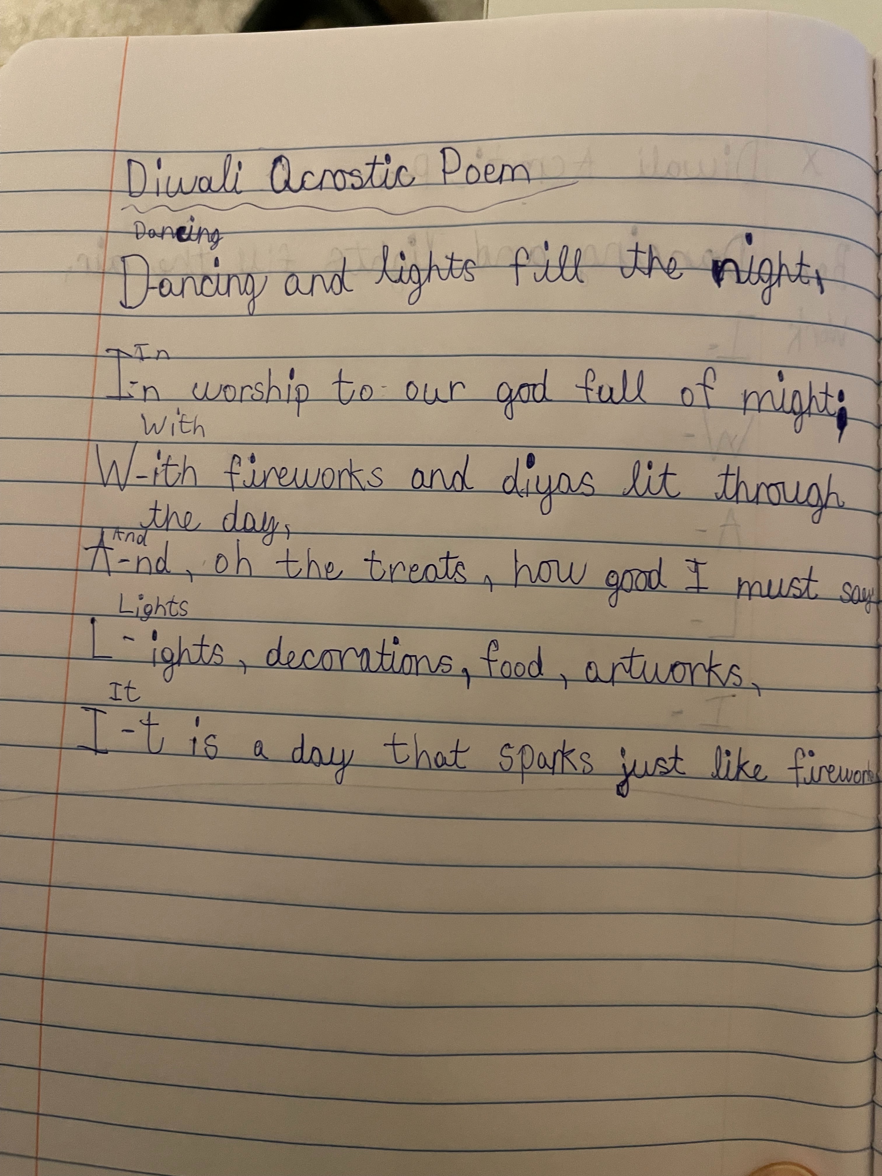 Creating Writing Challenge: The Dazzling Diwali Lights