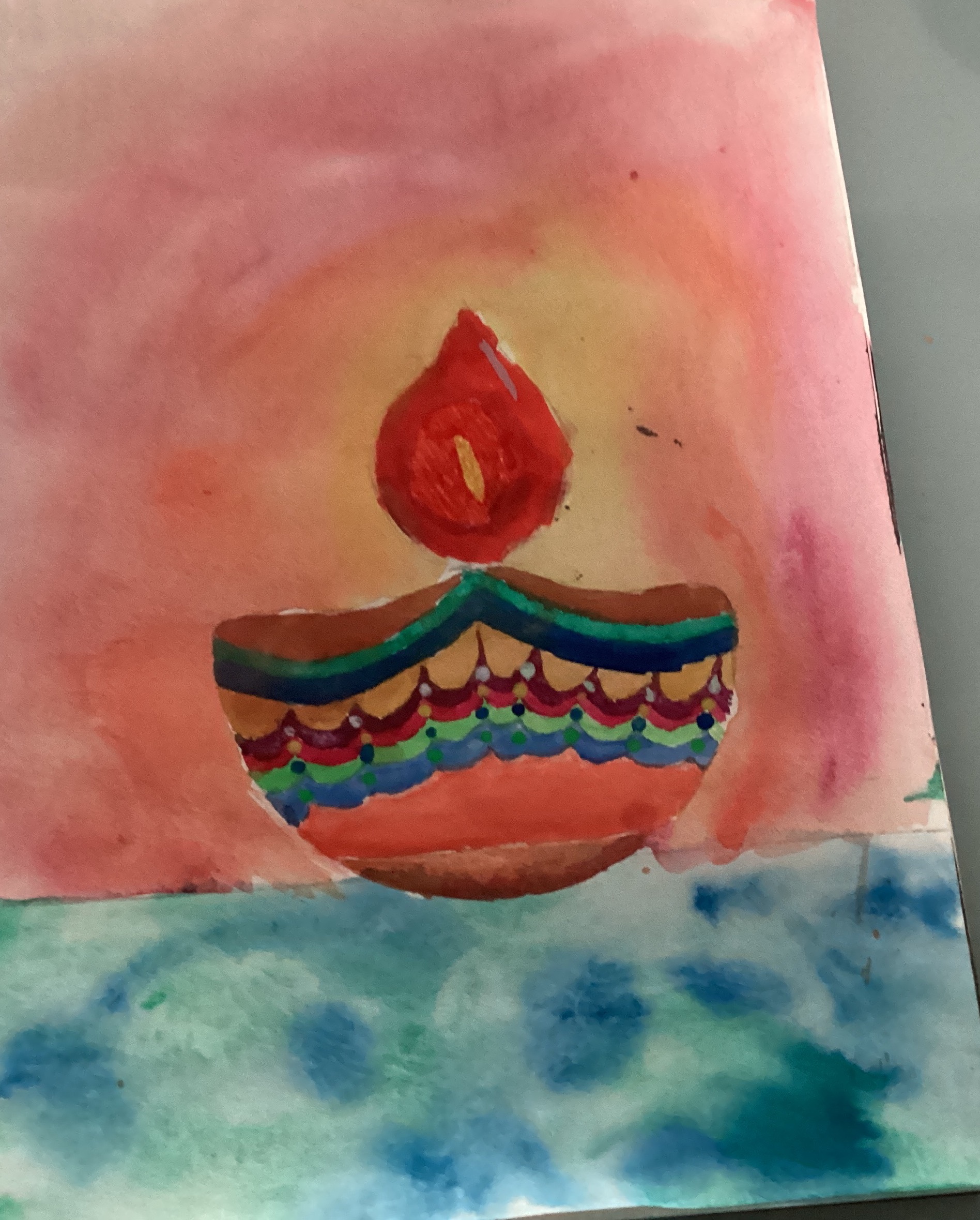 Warmth of a diya #Lights&FrightsWithArt