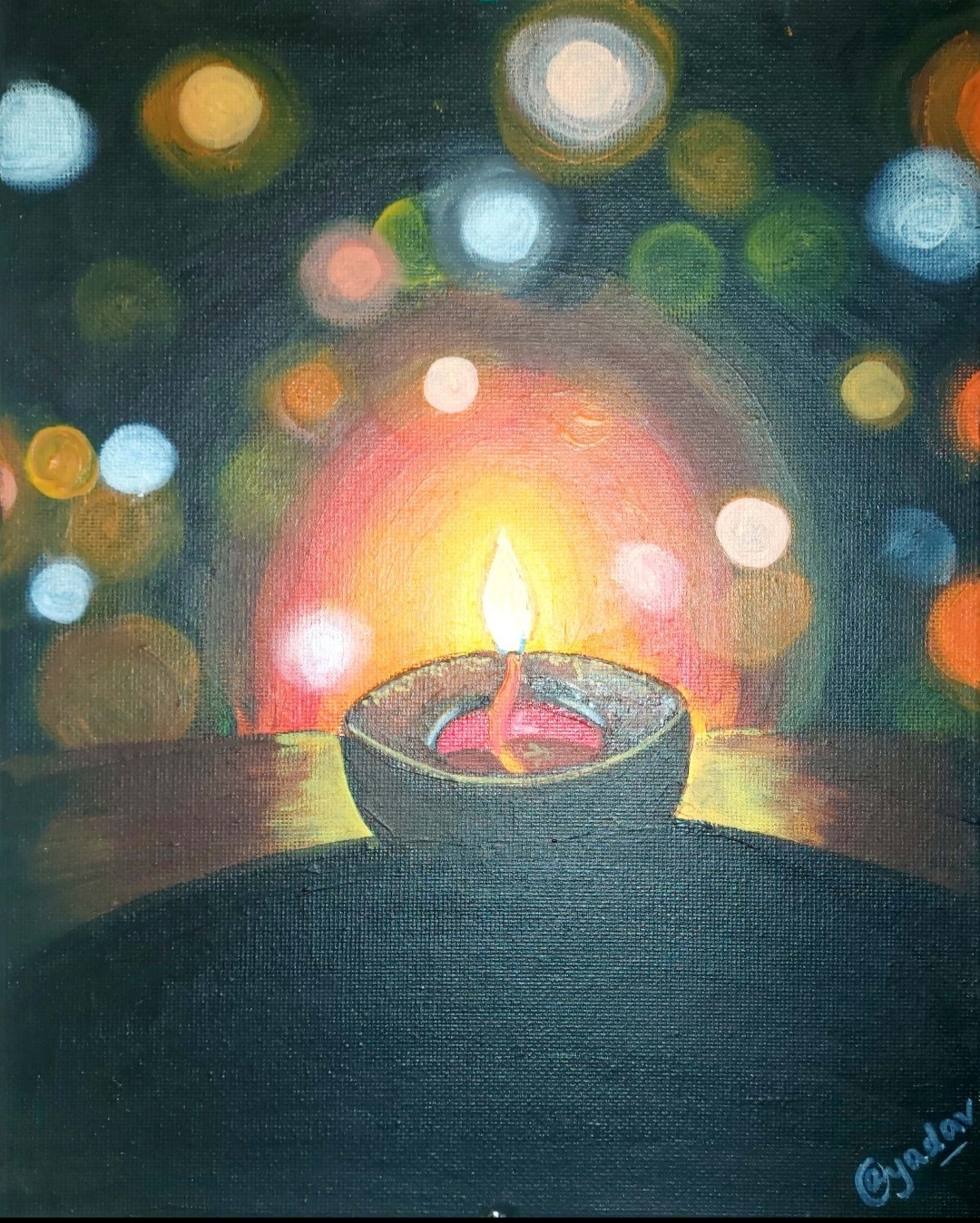 Lights with flights artwork by Aanya Yadav