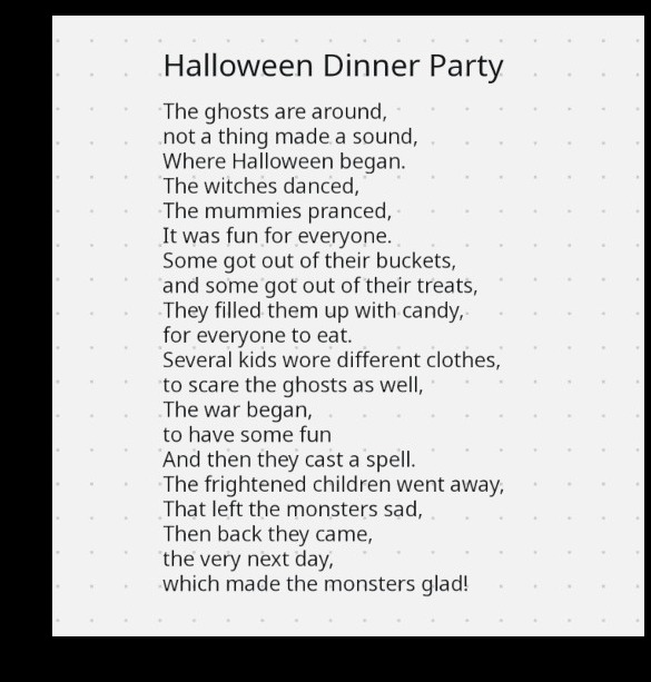 Halloween dinner party
