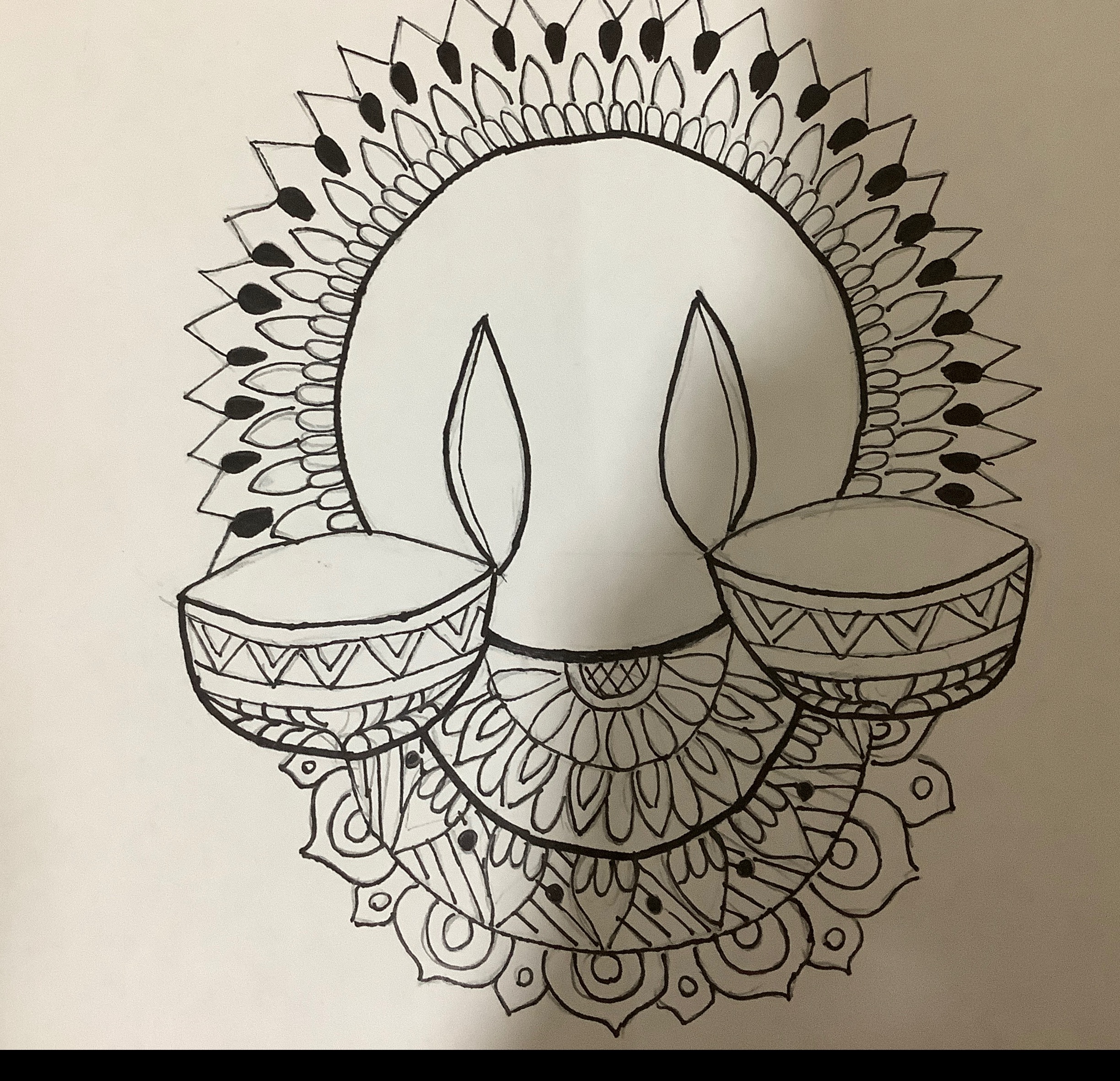 Diwali drawing
