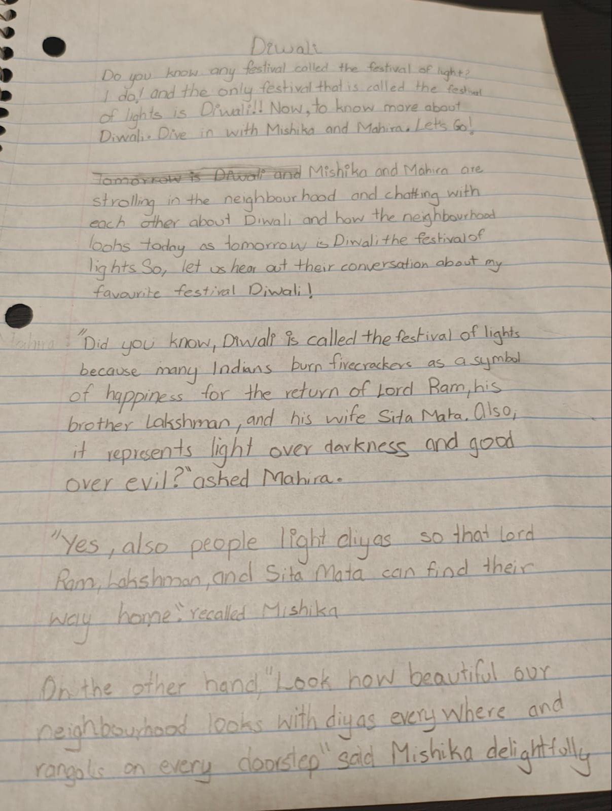 Diwali with Mahira and Mishika