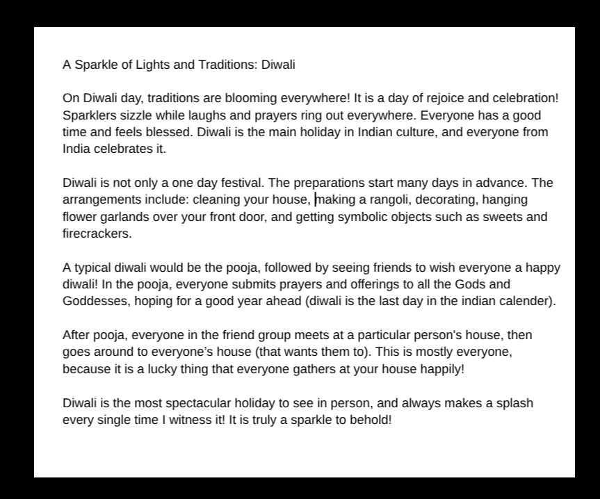 A Sparkle of Lights and Traditions: Diwali