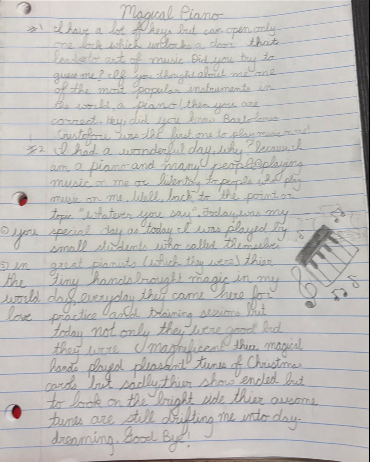 The magic in a piano's life