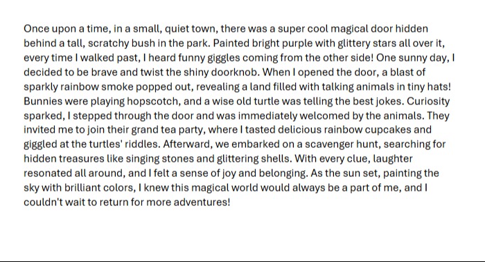 Homework : The magical door