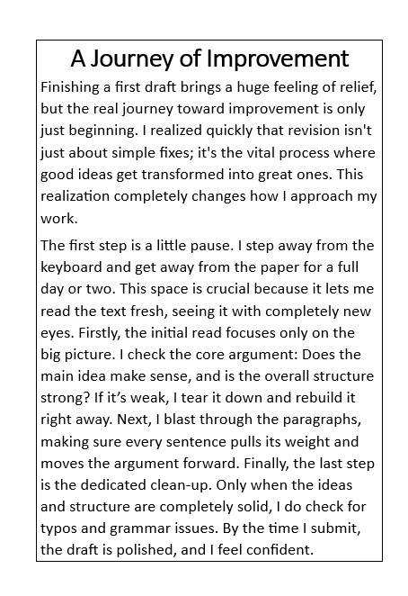 a journey of improvement