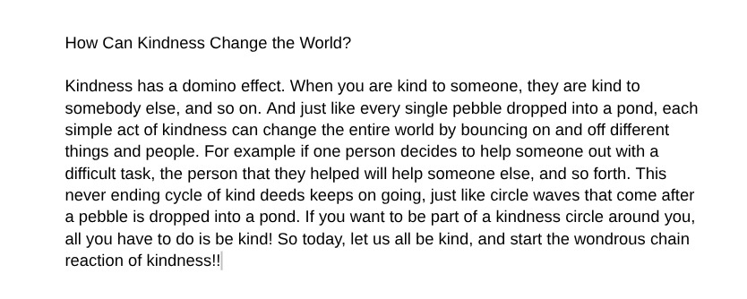 How Can Kindness Change the World?