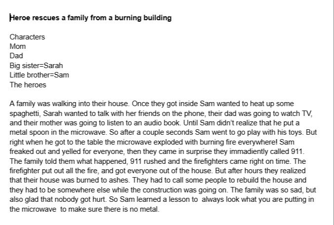 Hero rescues a family