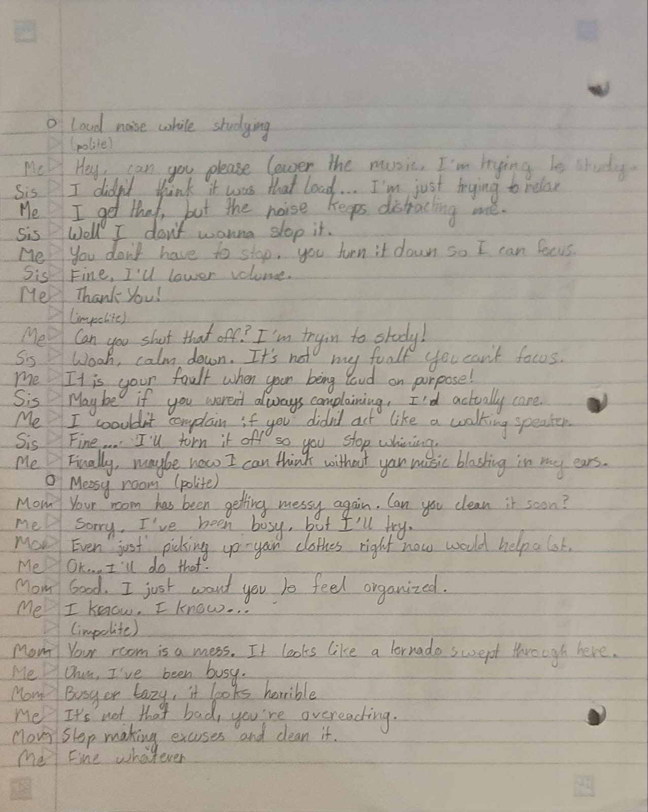 Conflict Conversation Activity pg 3