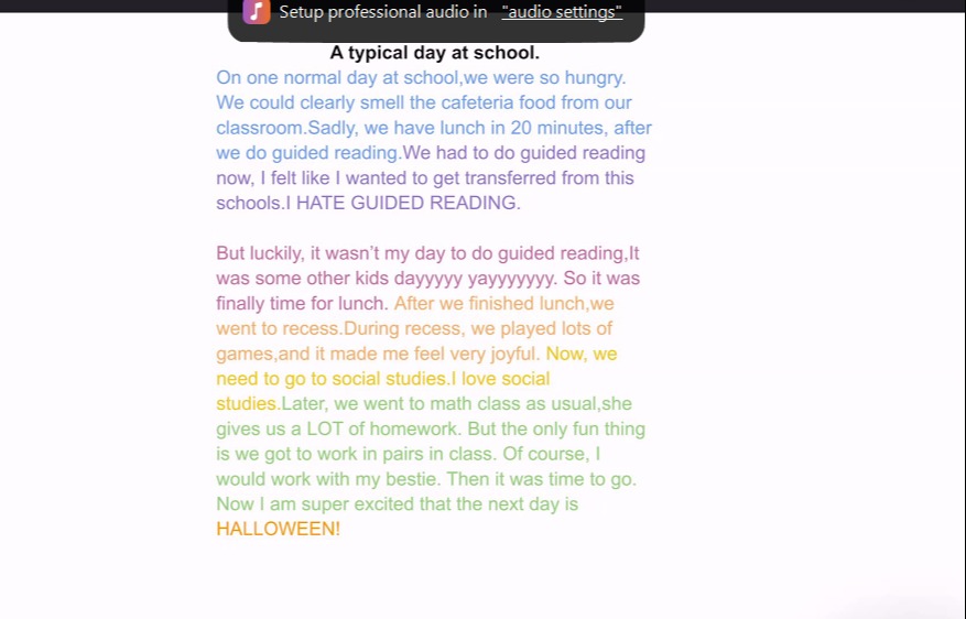 creative writing by sahasra vallepalli