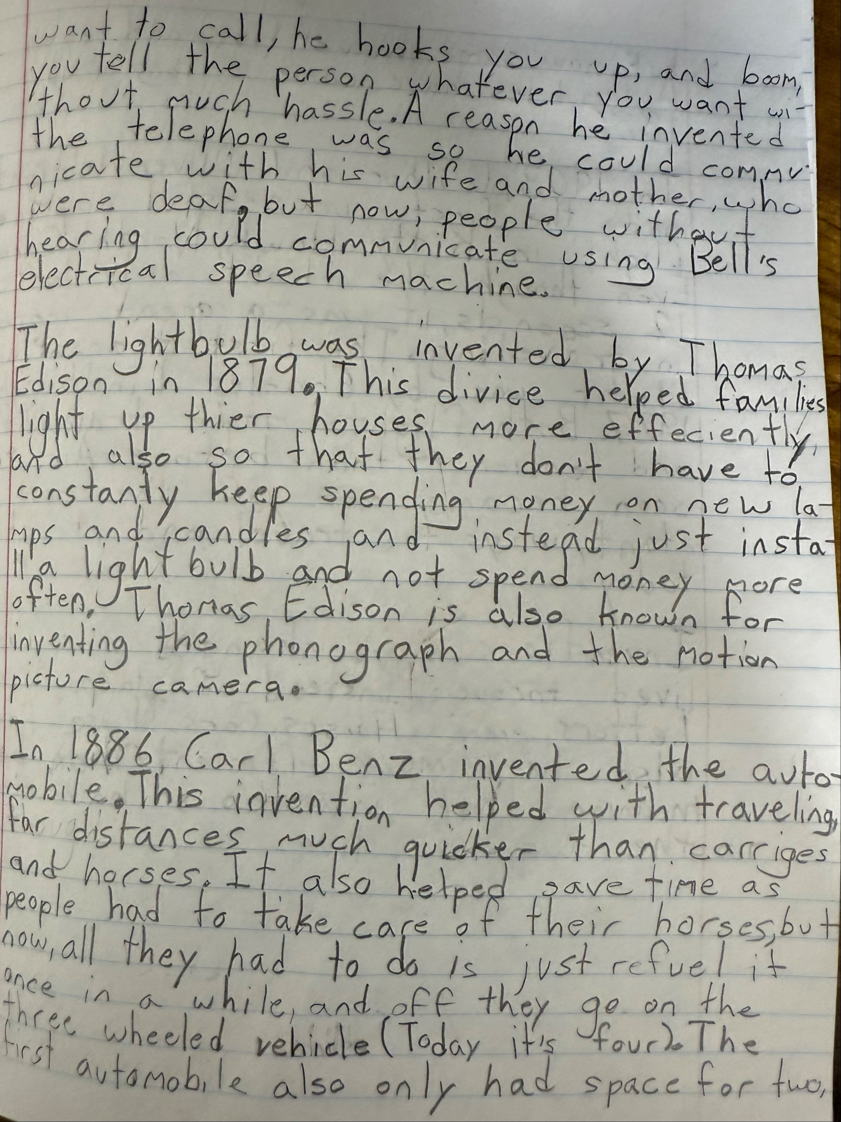 How inventions changed the way we live: page 2