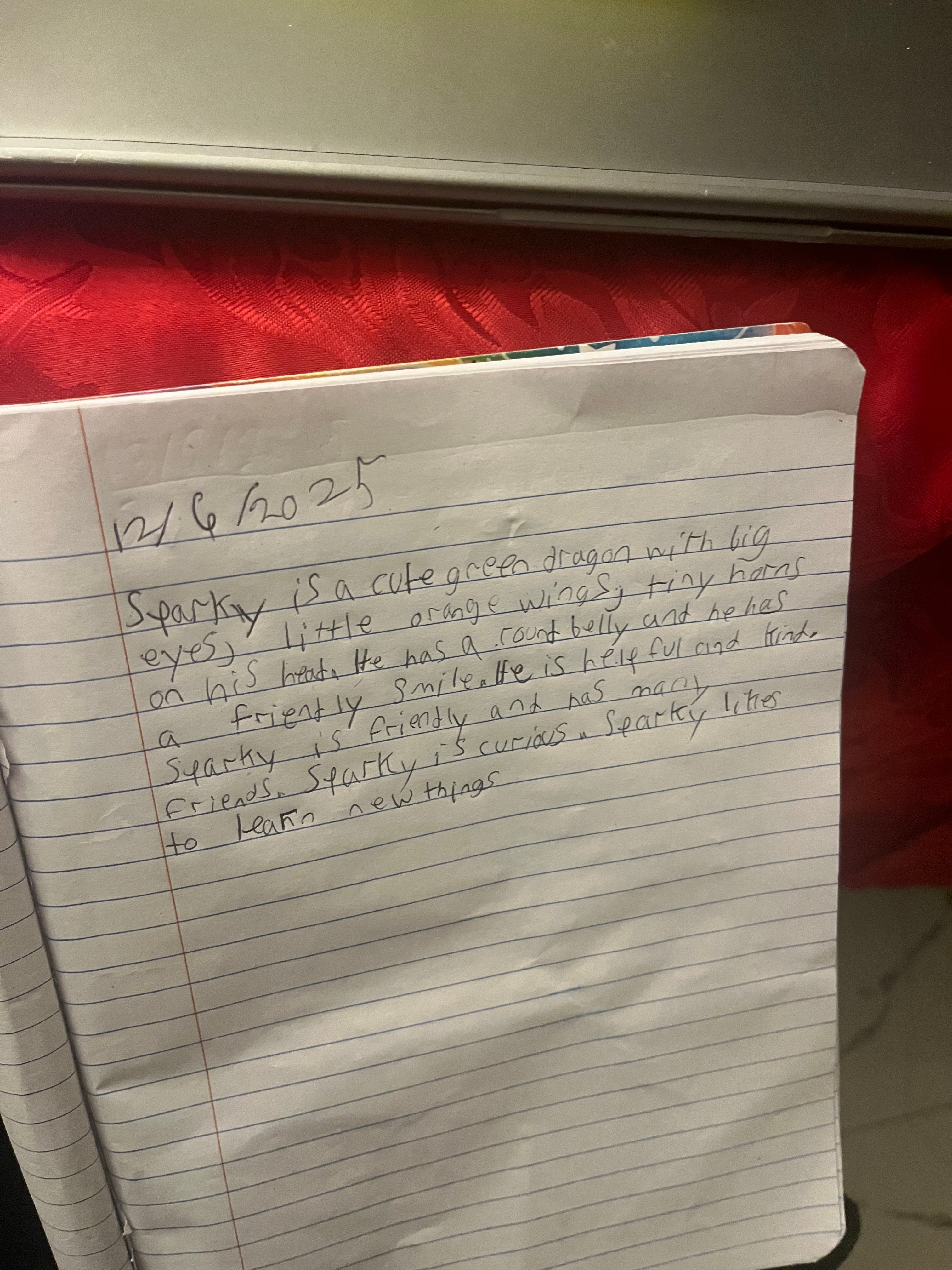 Sparkly Character description