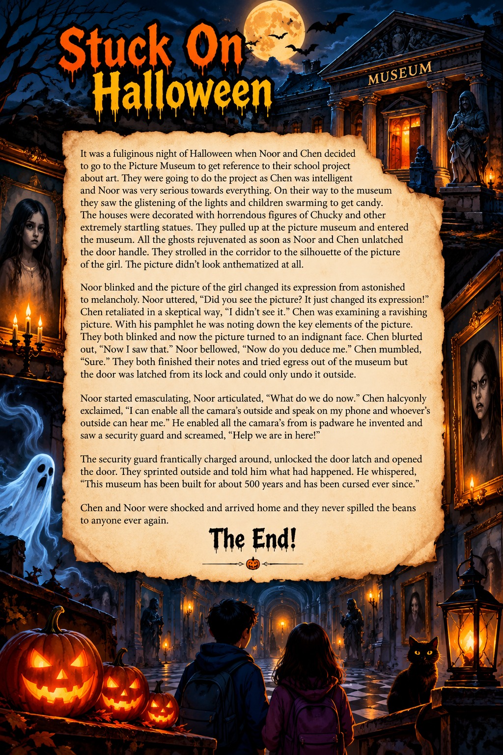 #spookyflashfictionwriting | Canvas | TalentGum