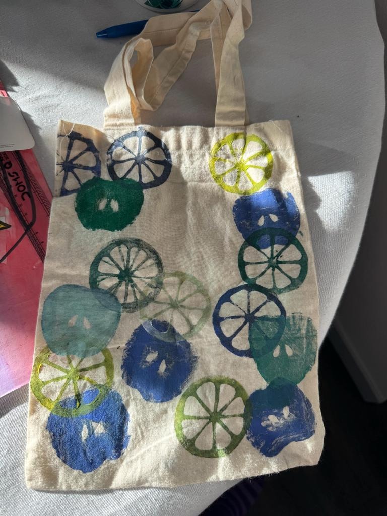 Painting on bag