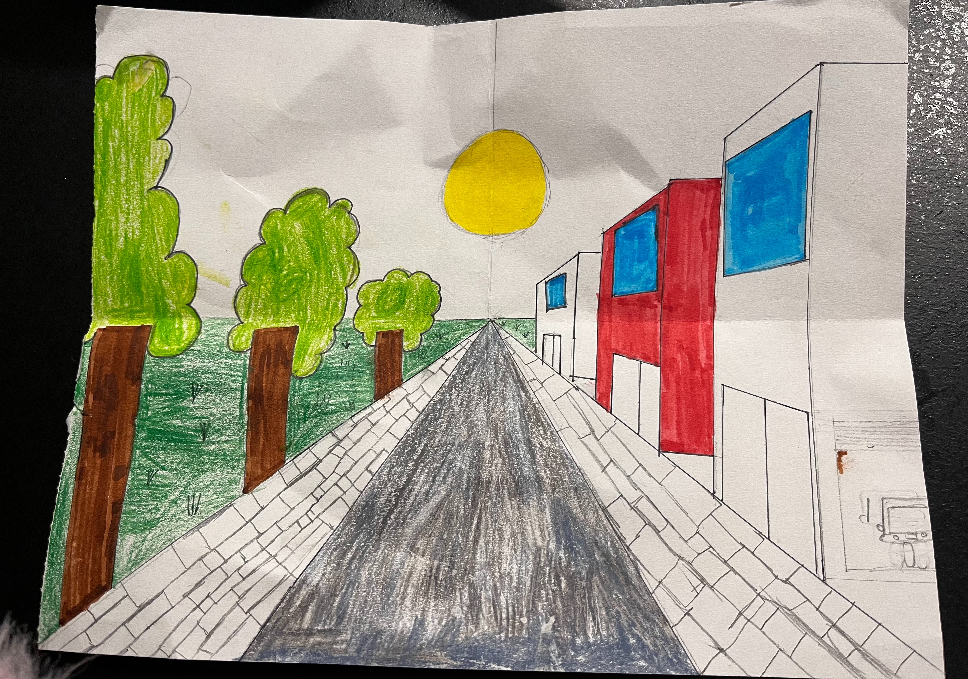 HW on one point perspective