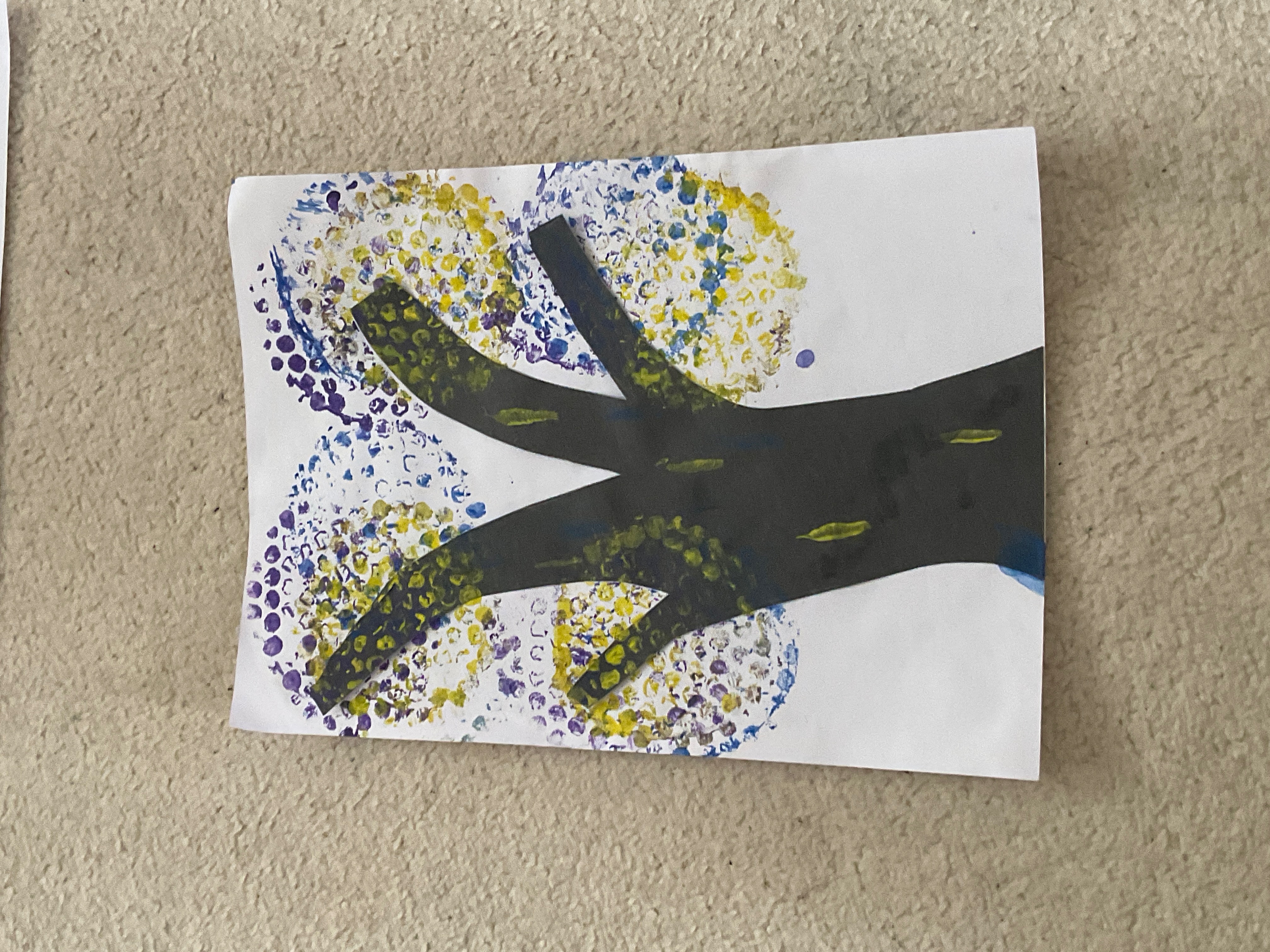 A colourful tree 